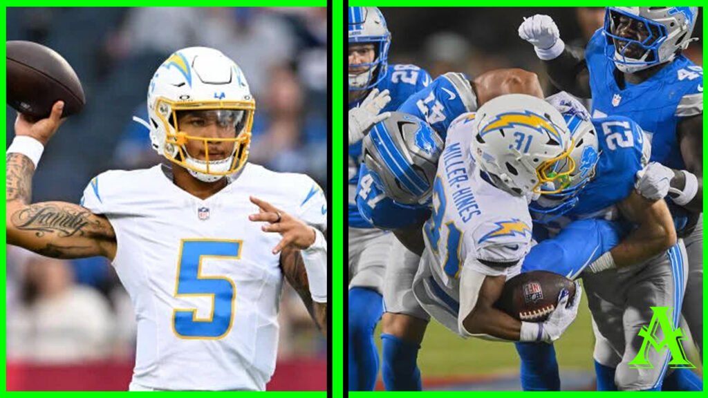 Los Angeles Chargers vs Detroit Lions Match Player Stats